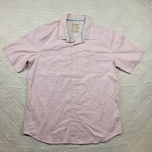 Colours Alexander Julian Pink Stretch short sleeve dress shirt size XL